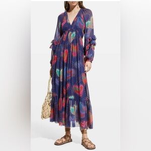 Farm Rio Hearts Maxi Dress